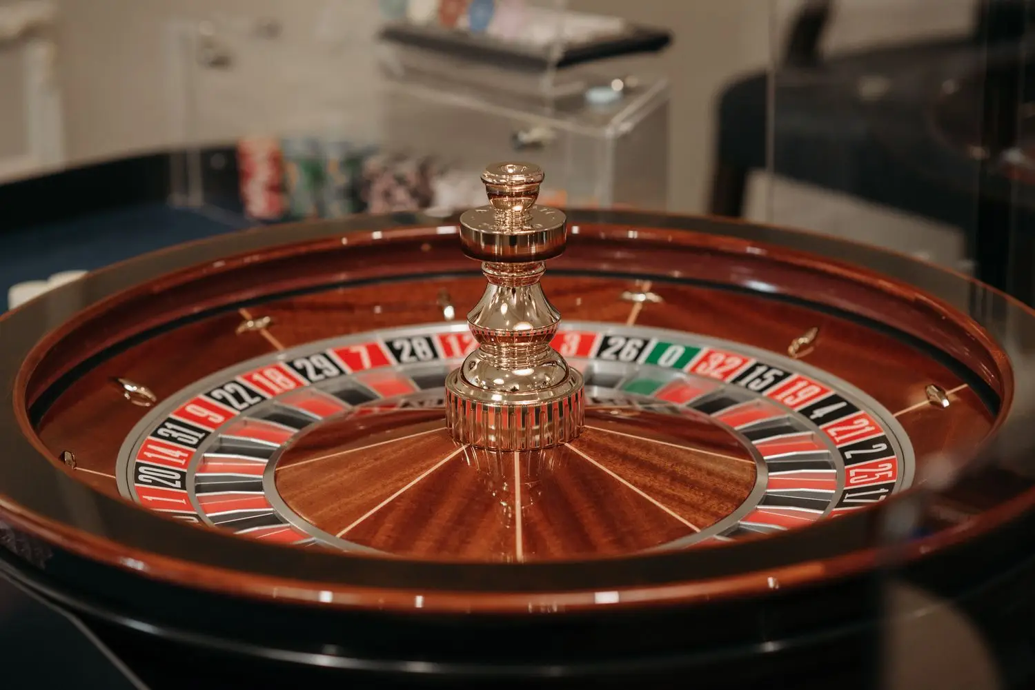 Roulette asztal részlete